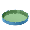 Blue & Green Scalloped Tray