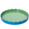 Blue & Green Scalloped Tray