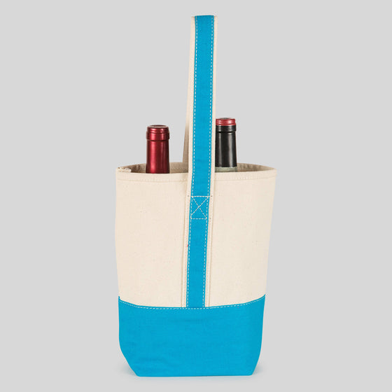 Canvas Wine Tote - Double