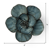 Navy Poppy Ceramic Flower