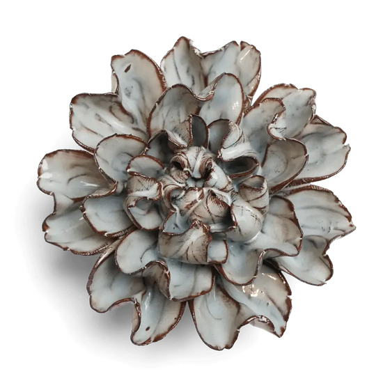 Chocolate Mint Echo Lisianthus Ceramic Flower