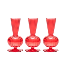  Tess Bud Vase Red, Set of 3