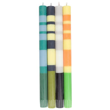  Striped Taper Candles