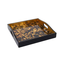  Tortoiseshell Lacquer Square Tray