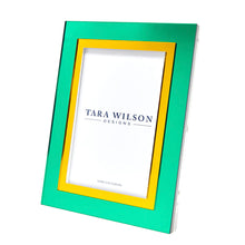 Mirror Inlaid Frame Yellow and Green